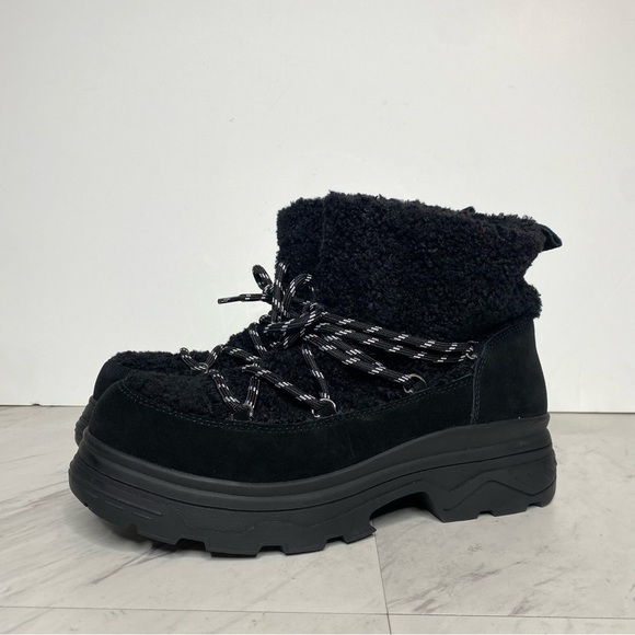 New! BP Summit Faux Fur Black Chunky Boot 8.5 - Picture 15 of 15